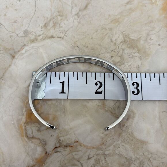 NEW! Mantraband Believe Cuff Style Stainless Steel Unisex Bracelet - Picture 9 of 9